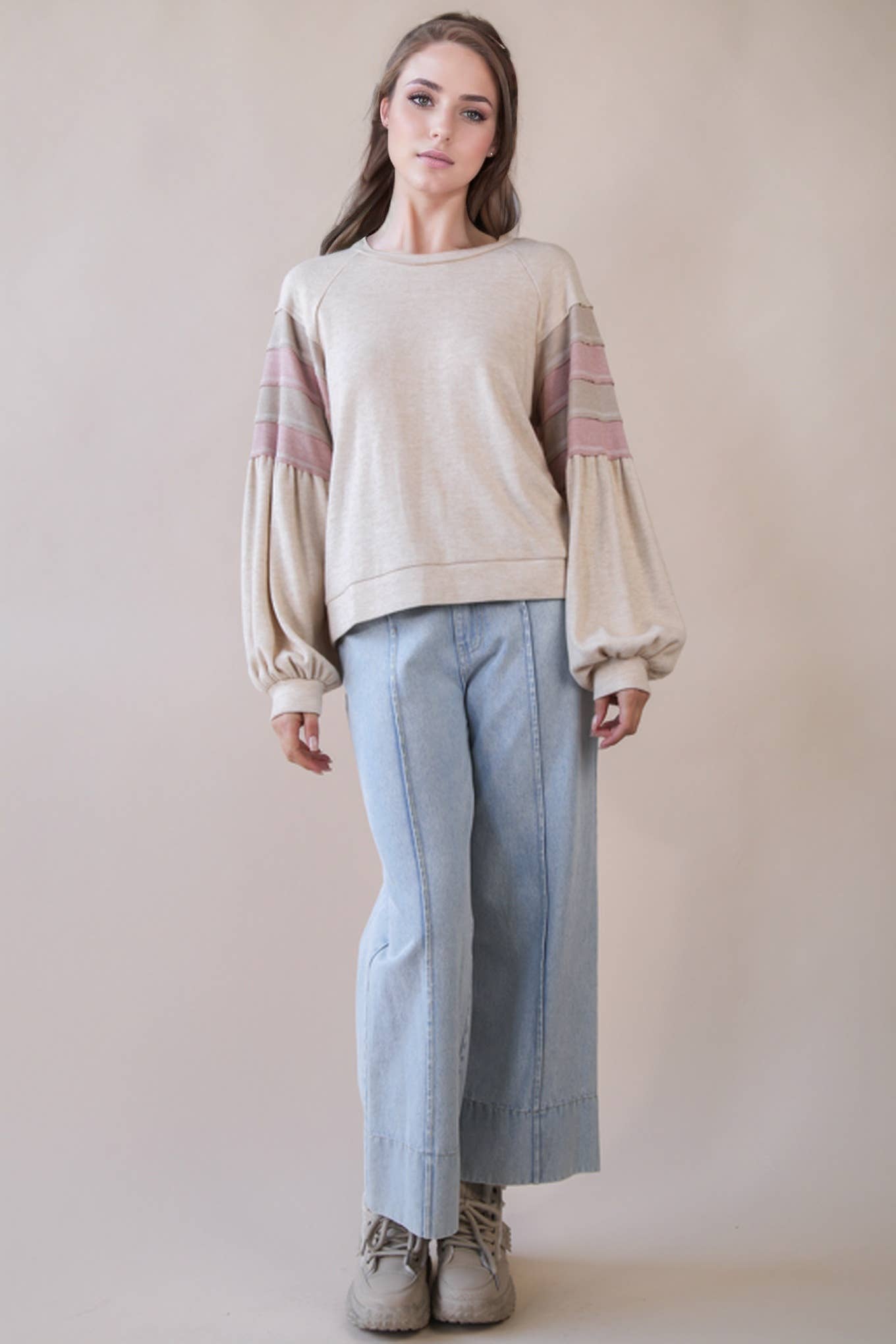 Color Block Sleeve Top