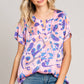 Curvy Lavender Abstract Top