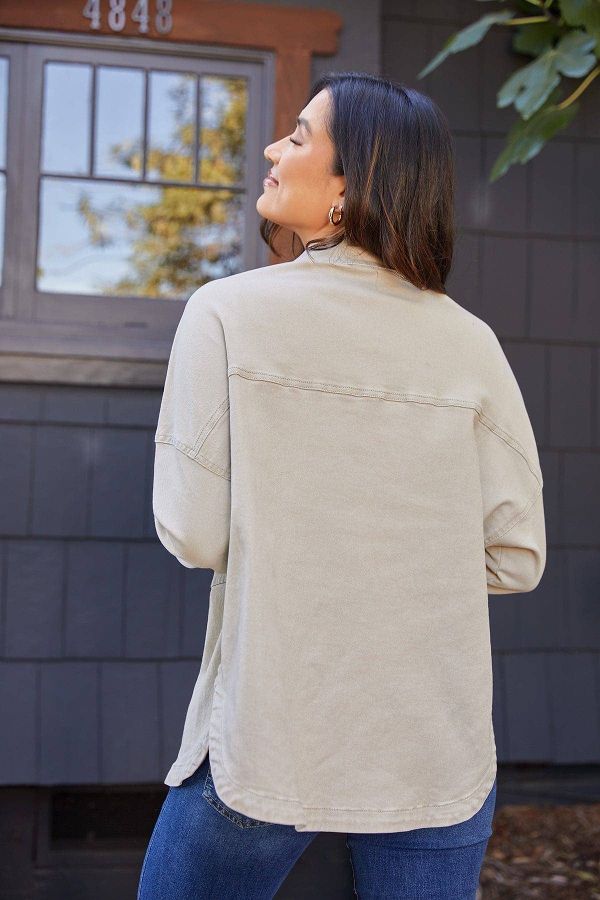Patch Pocket Oversized Shacket