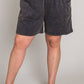 CURVY Sage Vintage Washed Shorts