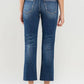 LV1194: Mid-Rise Cropped Straight Jeans-Dark