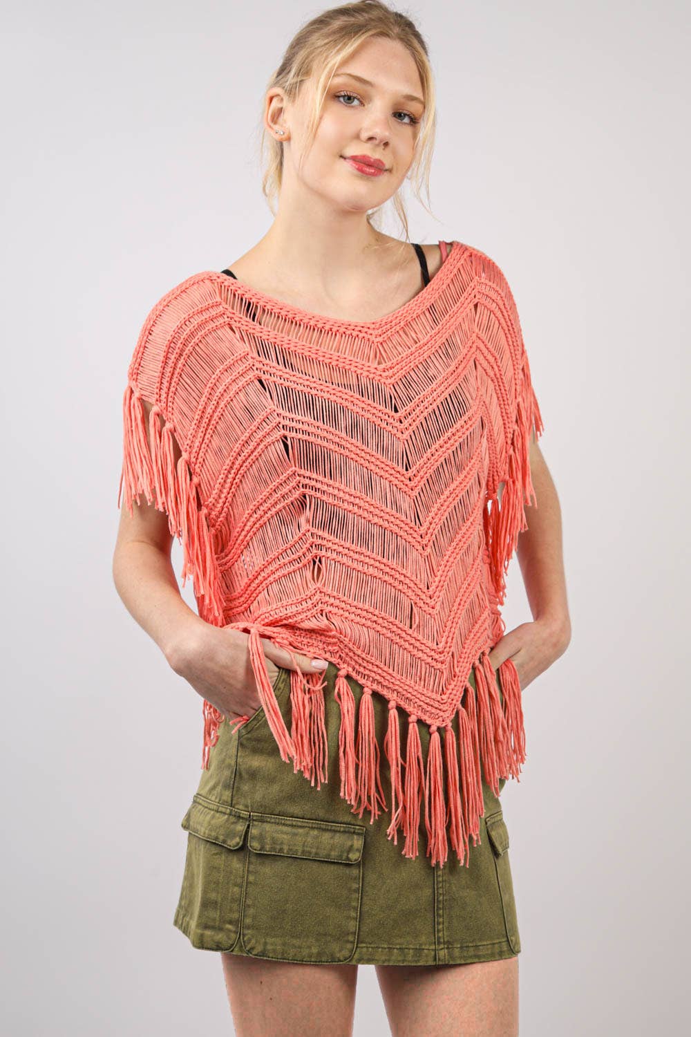 Fringe Detail Summer Sweater