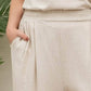 Curvy Wide Leg Linen Pants