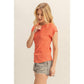 Crew Neck Textured Knit Top