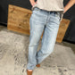 Judy Blue:Jillian V-waist Straight Fit Jeans