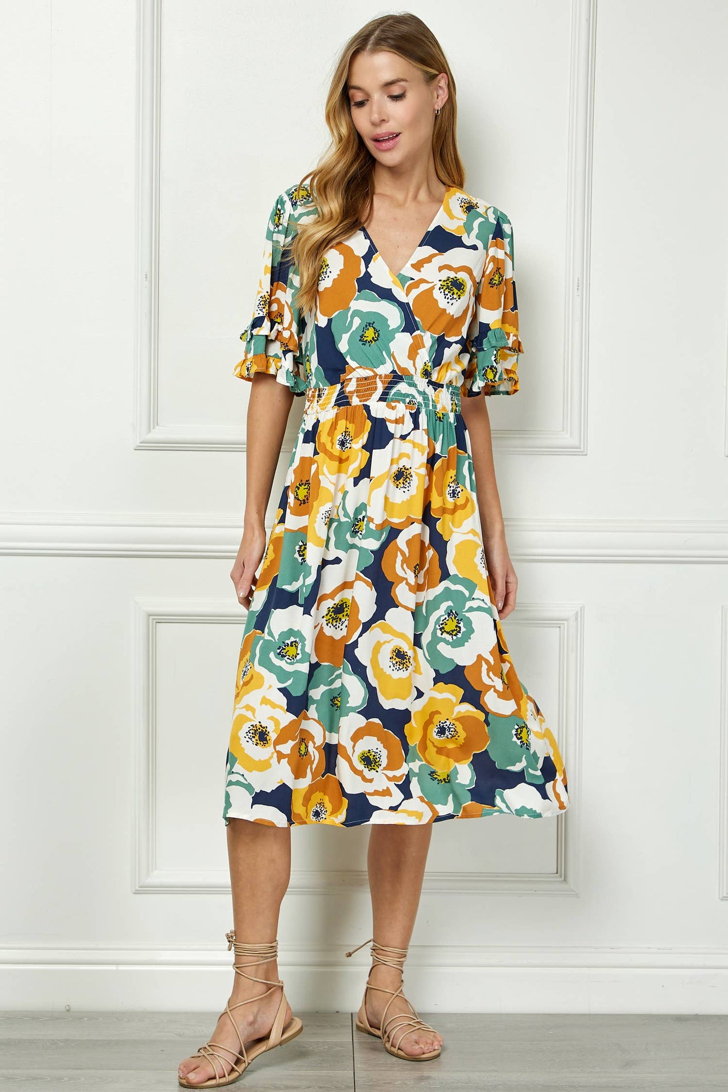 Floral Kimono-style Dress