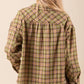 Plaid Oversized Button-Up Shirt