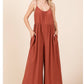 WIDE LEG SCOOP NECK JUMPSUIT