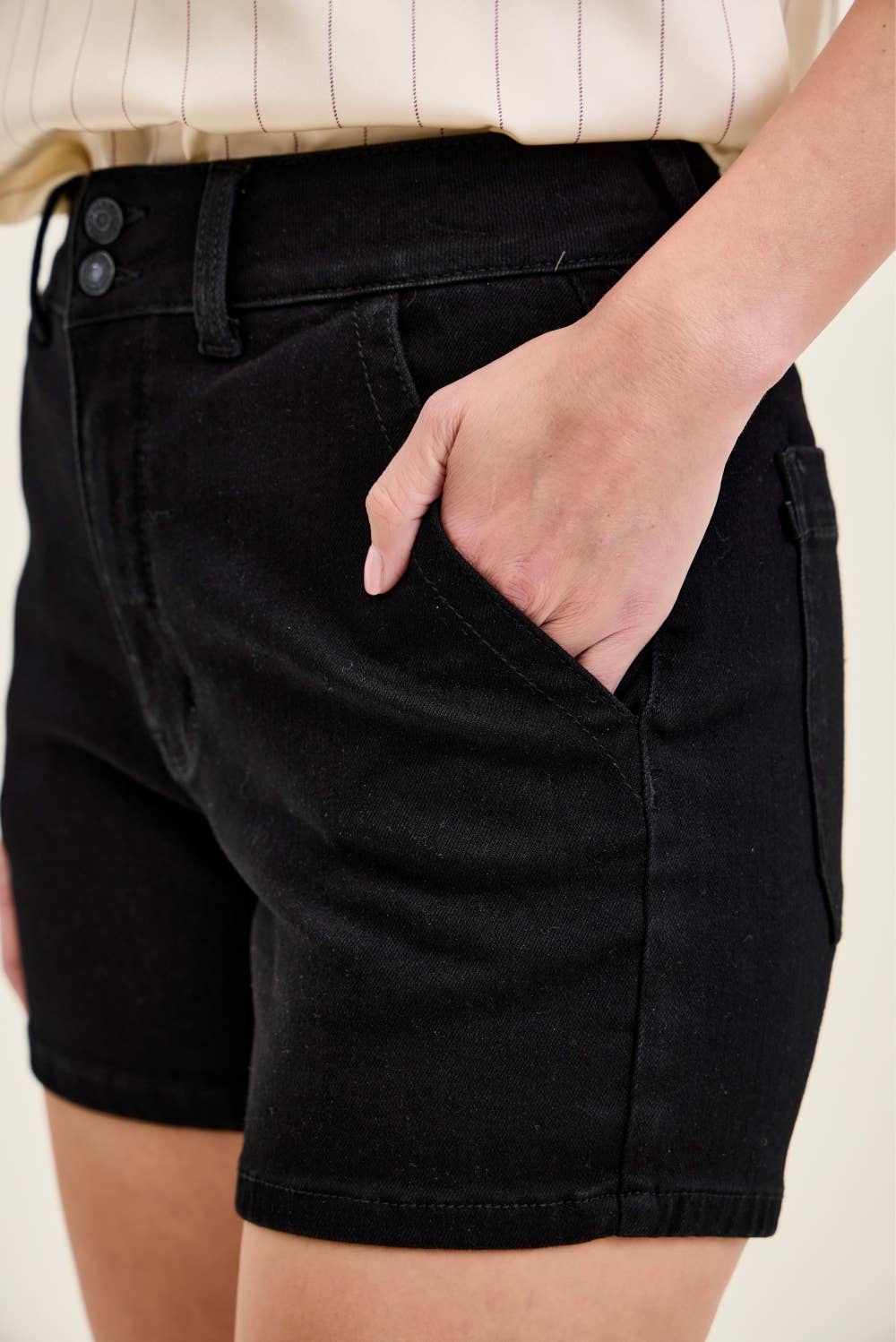 JB Black Trouser Short