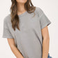 EXPOSED SEAM SHORT SLEEVE TOP