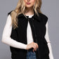 Notched Collar Zip Up Vest