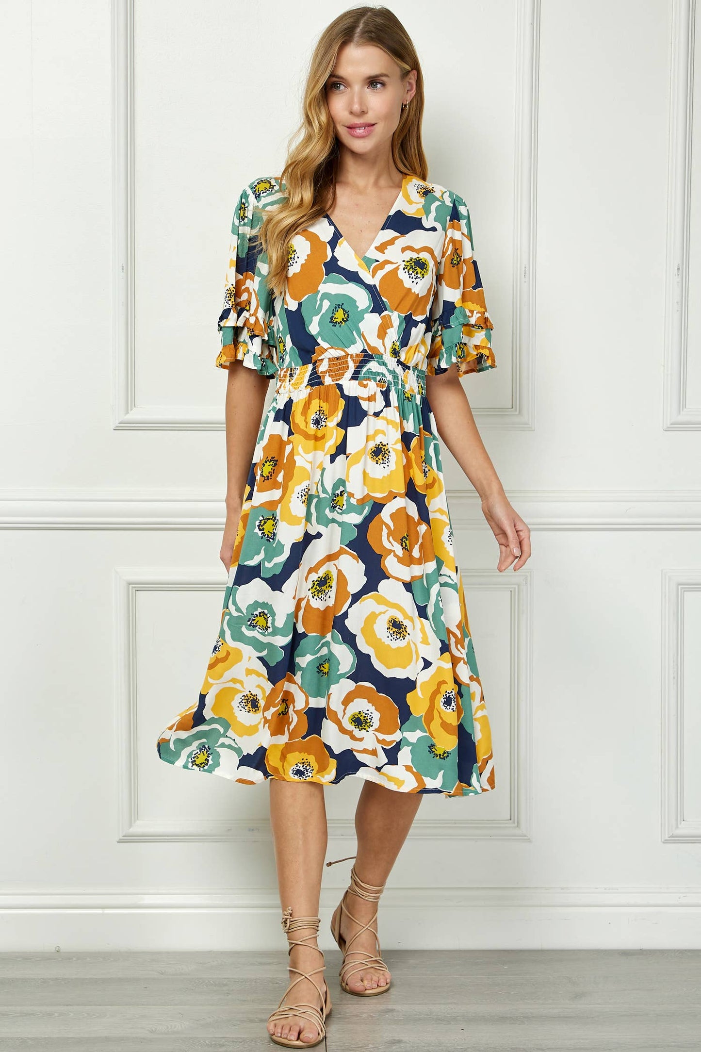 Floral Kimono-style Dress