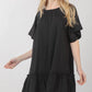Ruffle Bottom Mini Dress