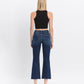 LV1618: HIGH RISE RAW HEM KICK FLARE JEANS