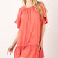 Ruffle Bottom Mini Dress