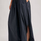 SIDE SLIT WIDE LEG PANTS