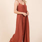WIDE LEG SCOOP NECK JUMPSUIT