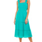 SMOCKED TOP RUFFLE DRESS