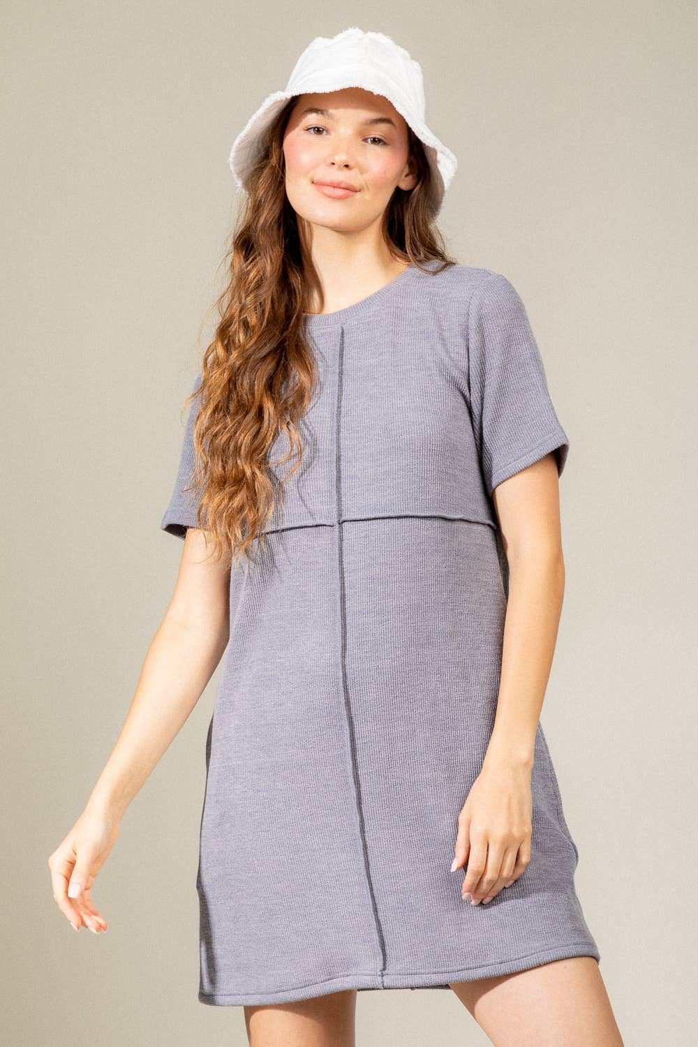 Seam Detail Knit Dress