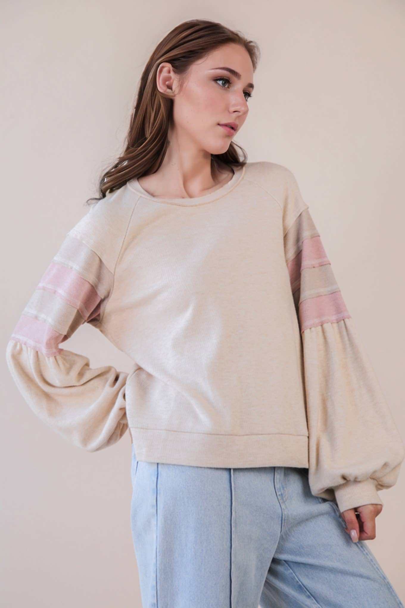 Color Block Sleeve Top