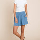 Smocked Shorts: Blue
