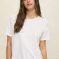 EXPOSED SEAM SHORT SLEEVE TOP