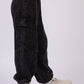 Crinkle Gauze Cargo Jogger Pants