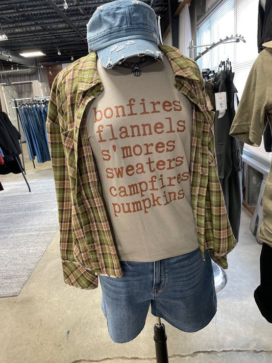 Fall Bonfire Tee