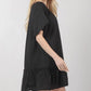 Ruffle Bottom Mini Dress