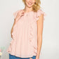 Pink Ruffle Blouse