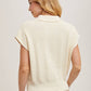 KNIT POLO SWEATER