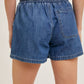 DENIM DRAWSTRING SKORT