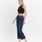 LV1618: HIGH RISE RAW HEM KICK FLARE JEANS