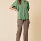FLUTTER SLEEVE BLOUSE