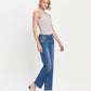 LV1488: MID RISE FULL LENGTH STRAIGHT LEG JEANS