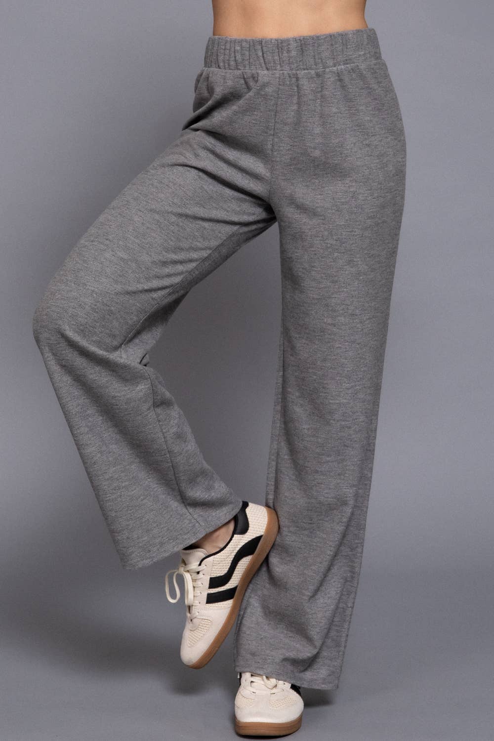 Elastic Waist Soft Knit Pants