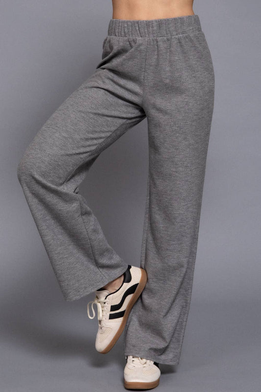 Elastic Waist Soft Knit Pants