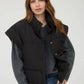 OVERSIZED SNAP BUTTON PUFFER VEST