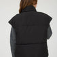 OVERSIZED SNAP BUTTON PUFFER VEST