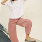 EXPOSED SEAM SHORT SLEEVE TOP