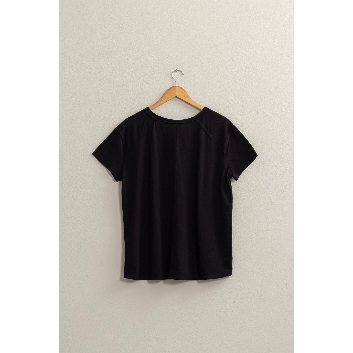 Relaxed Seam Detail Tee
