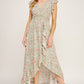 Floral Ruffle Maxi Dress
