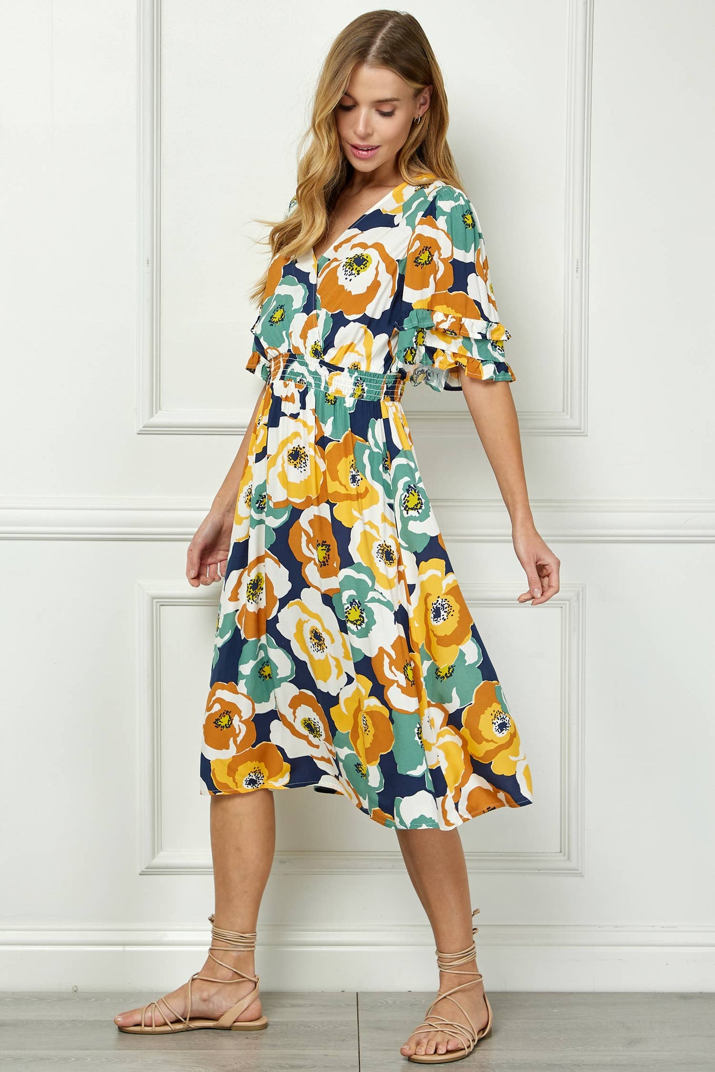 Floral Kimono-style Dress