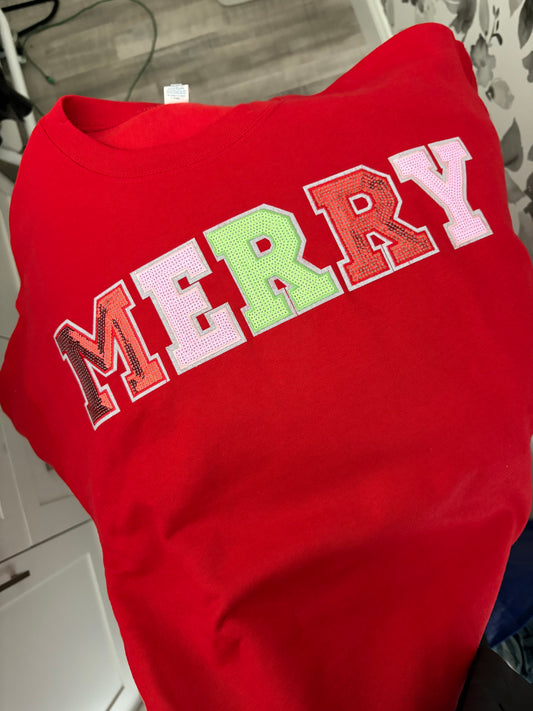 Merry Sequins Sweatshirt