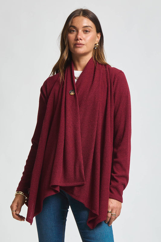 Wrap Top w/ Button Front
