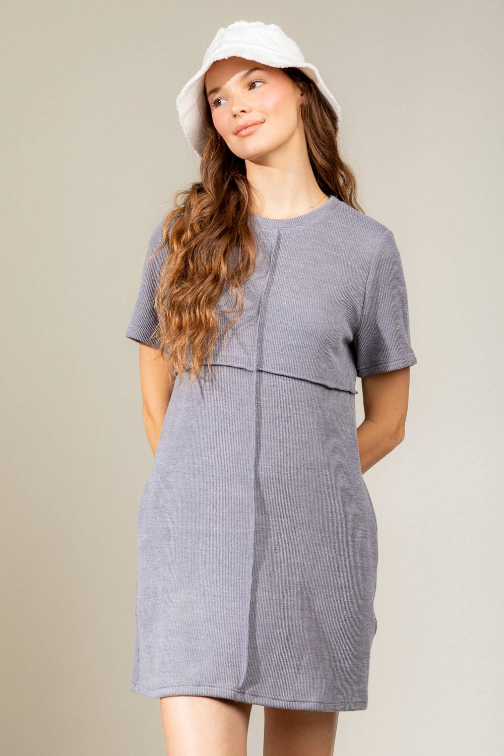 Seam Detail Knit Dress