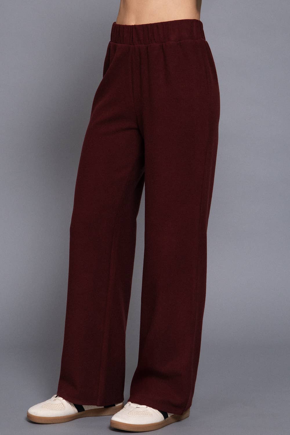 Elastic Waist Soft Knit Pants