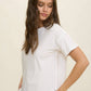 EXPOSED SEAM SHORT SLEEVE TOP