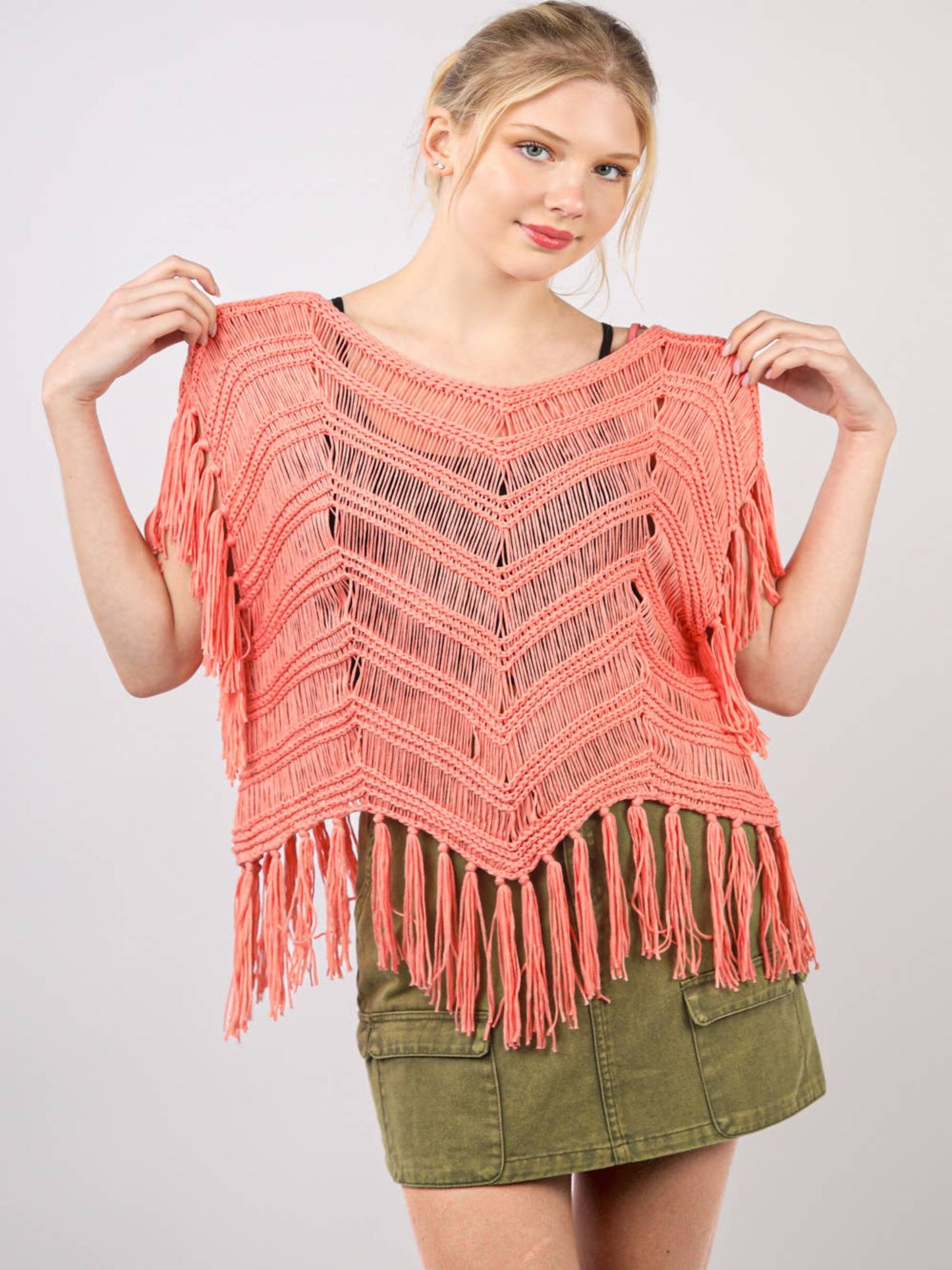 Fringe Detail Summer Sweater