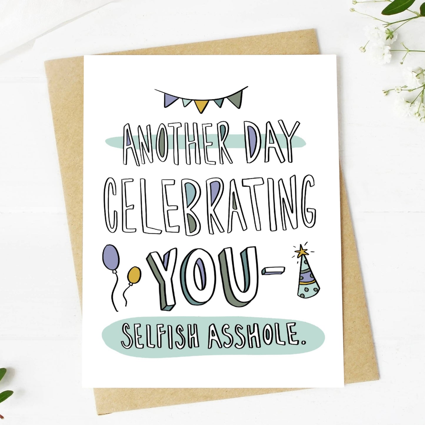 "Another Day Celebrating You" Birthday Card